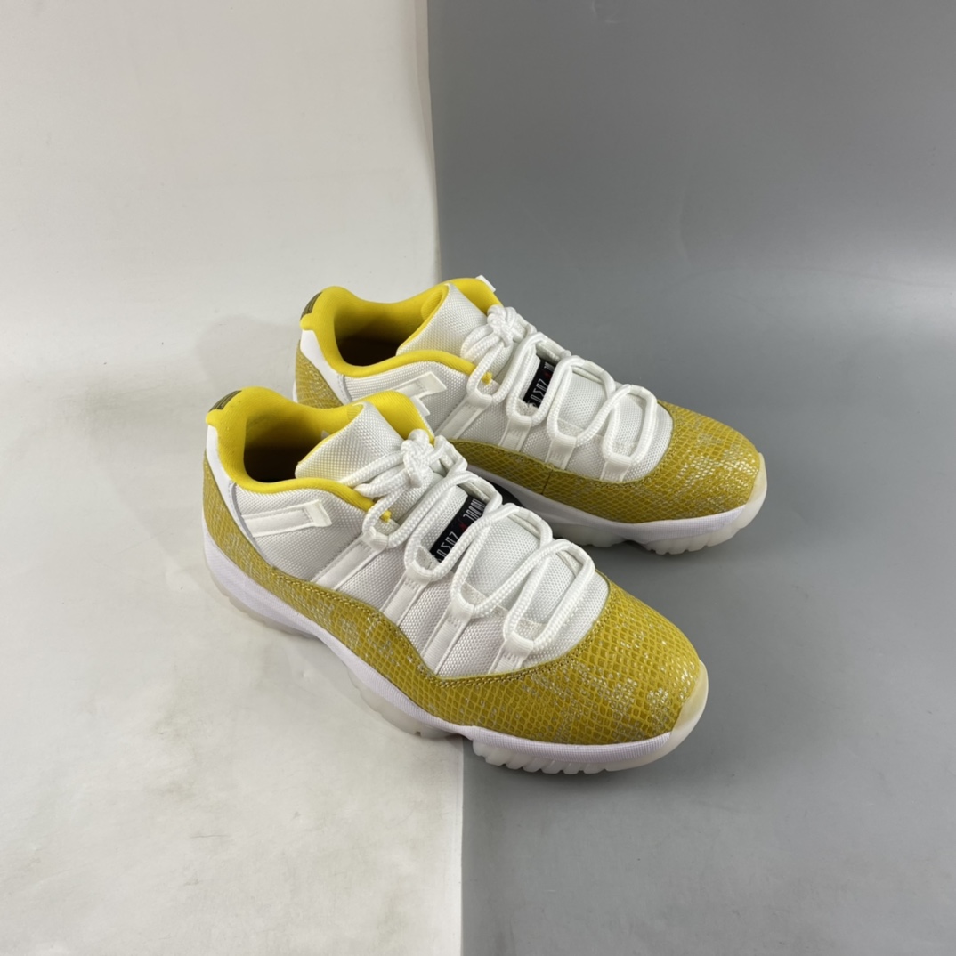 P320 Air Jordan AJ11 Low 白黄蛇纹低帮 AH7860-107