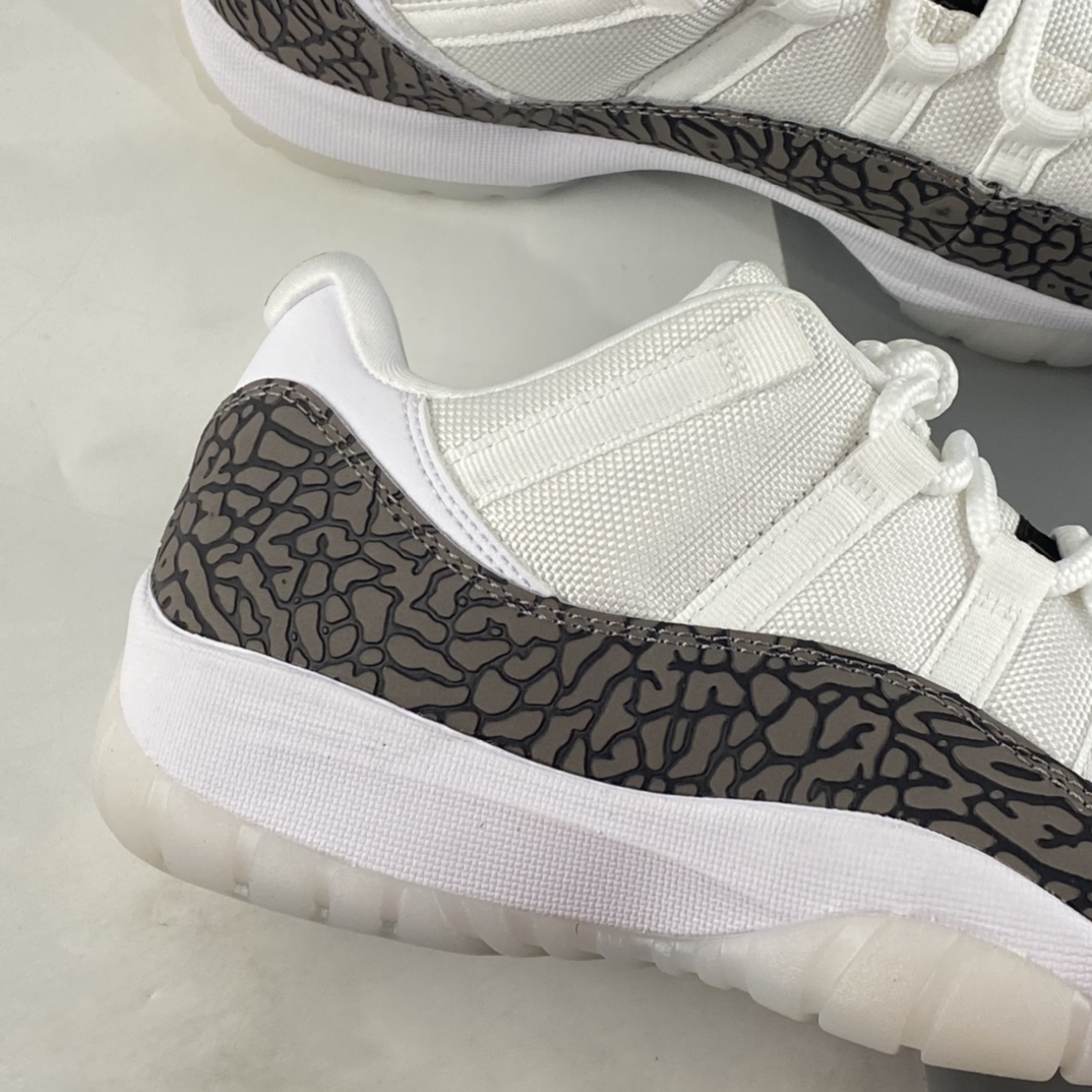 P320 Air Jordan AJ11 Low ”Elephant”白灰大象爆裂纹低帮 AV2187-140