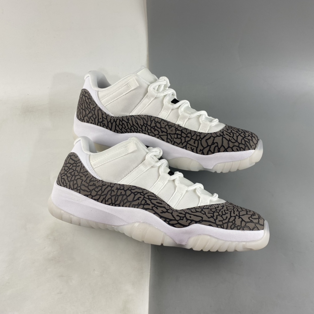 P320 Air Jordan AJ11 Low ”Elephant”白灰大象爆裂纹低帮 AV2187-140