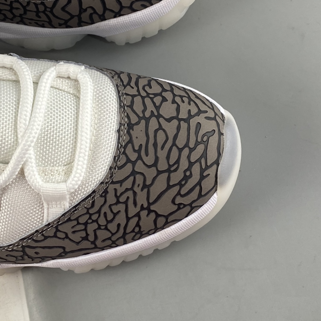 P320 Air Jordan AJ11 Low ”Elephant”白灰大象爆裂纹低帮 AV2187-140
