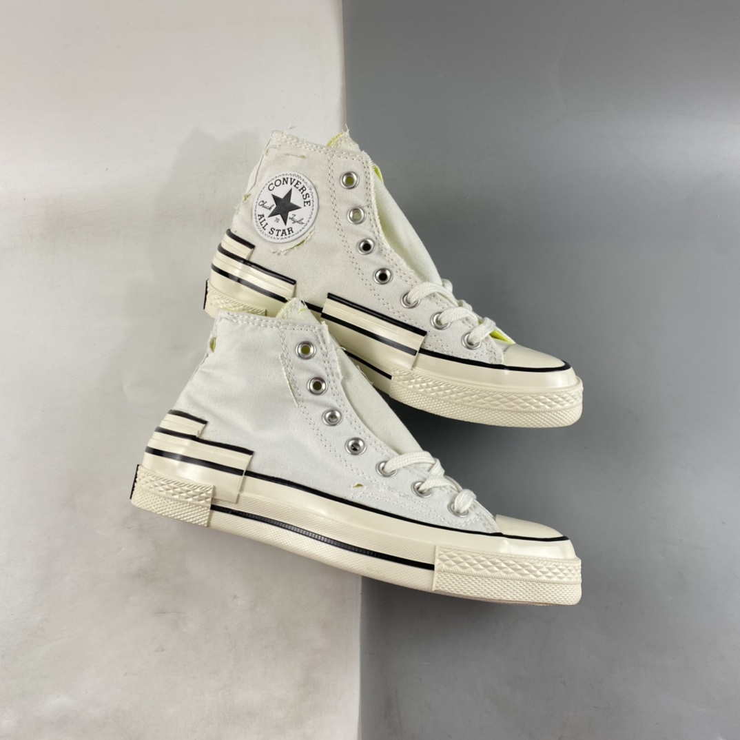 P160 Converse Chuck 70s 白绿撕裂鞋面 A01444C