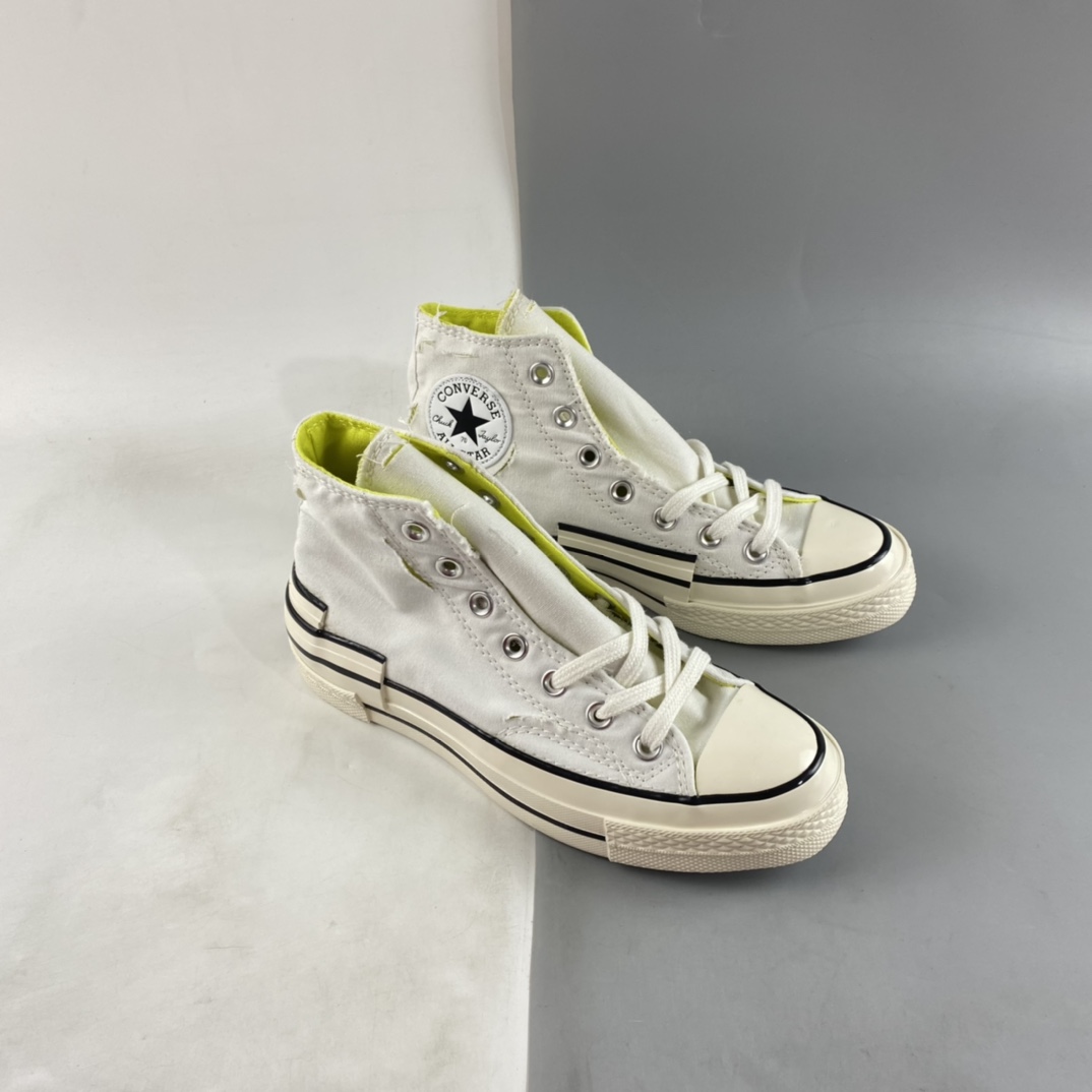 P160 Converse Chuck 70s 白绿撕裂鞋面 A01444C