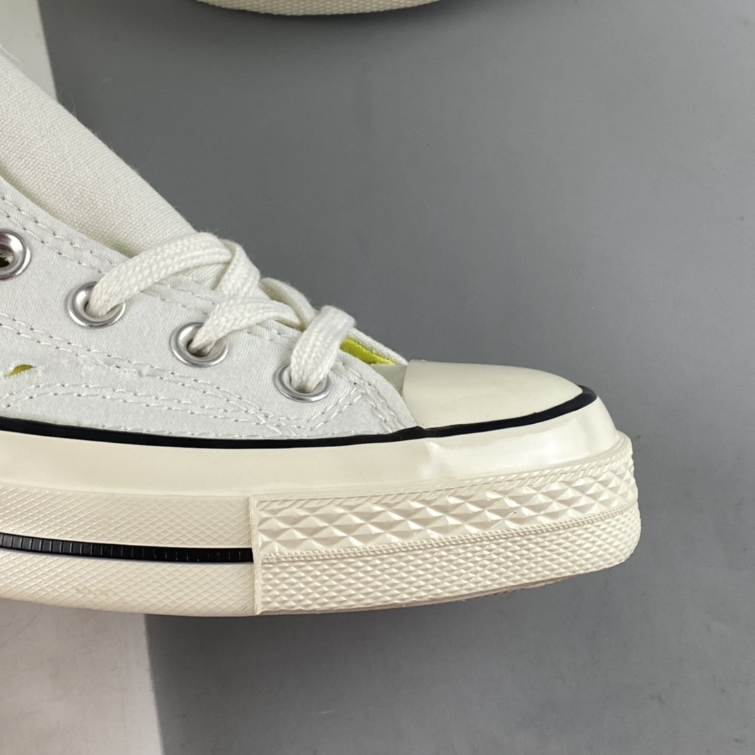 P160 Converse Chuck 70s 白绿撕裂鞋面 A01444C