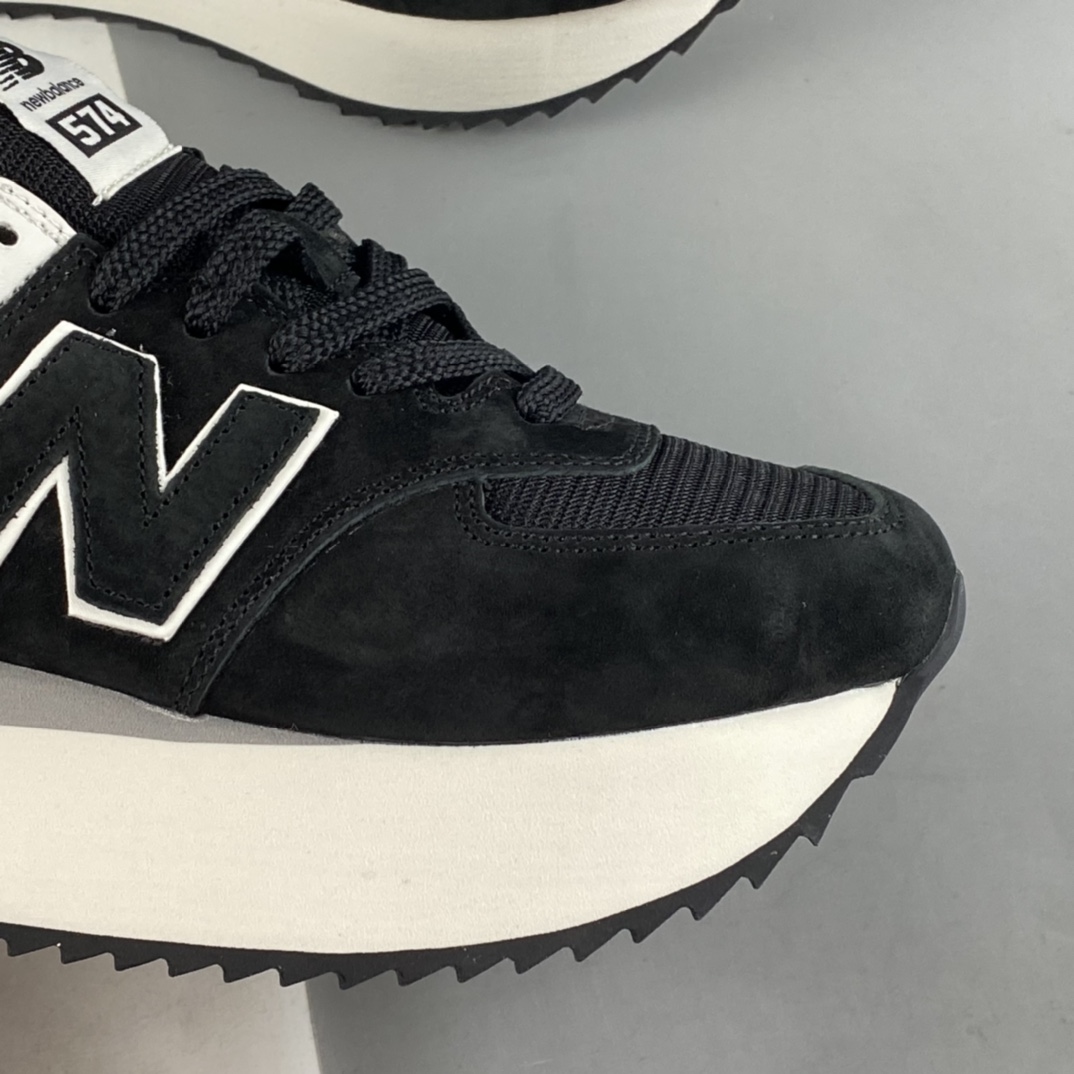 P190 New Balance 574系列 厚底复古休闲跑步鞋 WL574ZAB