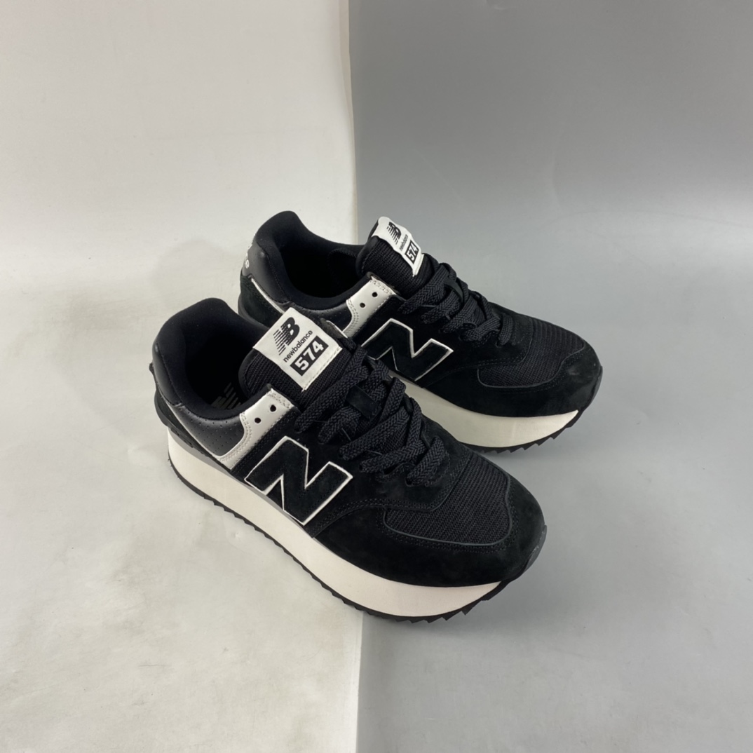 P190 New Balance 574系列 厚底复古休闲跑步鞋 WL574ZAB