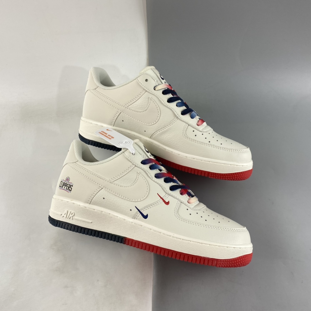 P260 Nike Air Force 1'07 Low 米兰红 洛杉矶快船城市限定板鞋 GU5696-658