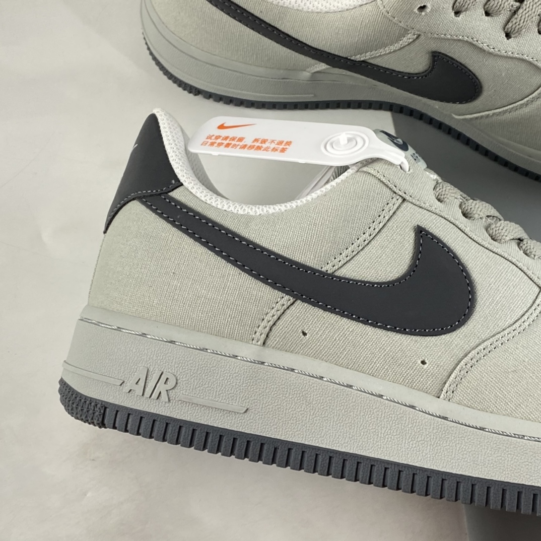 P200 Nike Air Force 1'07 Low 碳灰勾布面 空军一号低帮休闲板鞋 DG2296-003