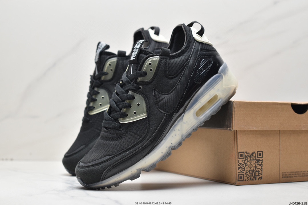 190 Nike Air Max Terrascape 90”Sail/Black”山川地形系列慢跑鞋“牛津布米白黑果冻底”DH2973-100