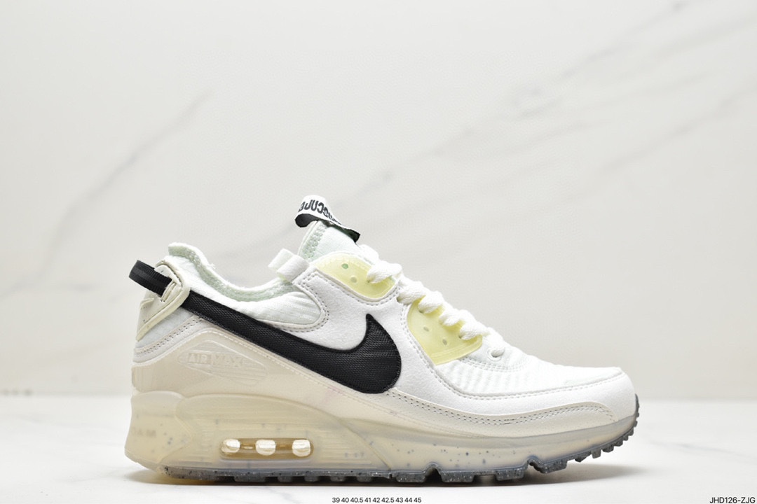 190 Nike Air Max Terrascape 90”Sail/Black”山川地形系列慢跑鞋“牛津布米白黑果冻底”DH2973-100