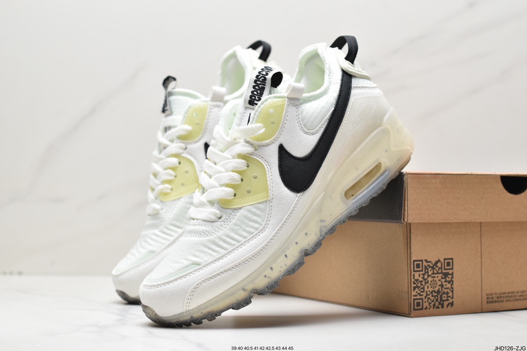 190 Nike Air Max Terrascape 90”Sail/Black”山川地形系列慢跑鞋“牛津布米白黑果冻底”DH2973-100