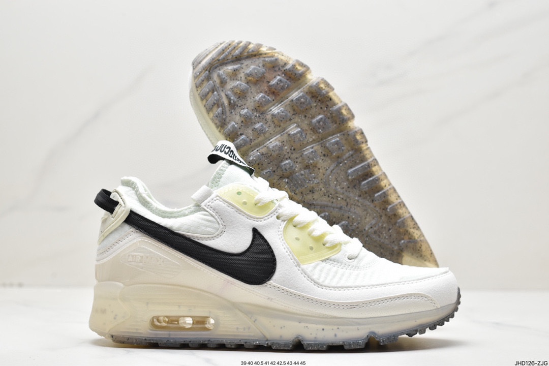 190 Nike Air Max Terrascape 90”Sail/Black”山川地形系列慢跑鞋“牛津布米白黑果冻底”DH2973-100