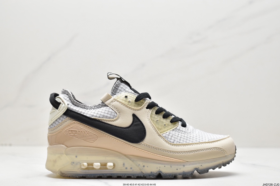 190 Nike Air Max Terrascape 90”Sail/Black”山川地形系列慢跑鞋“牛津布米白黑果冻底”DH2973-100