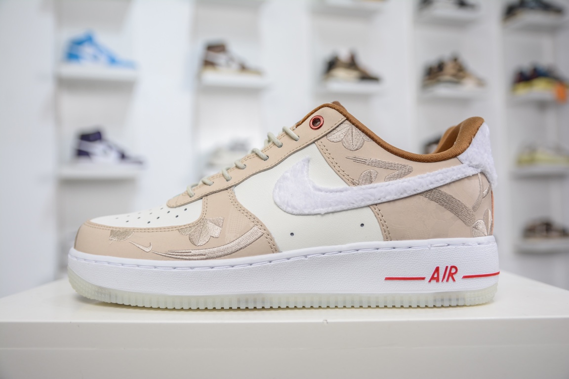220 2023 CNY 中国兔年限定配色 Nike Air Force 1 Low CNY AF1兔年白棕空军一号板鞋
