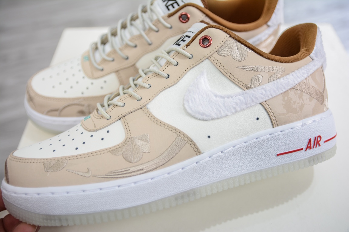 220 2023 CNY 中国兔年限定配色 Nike Air Force 1 Low CNY AF1兔年白棕空军一号板鞋