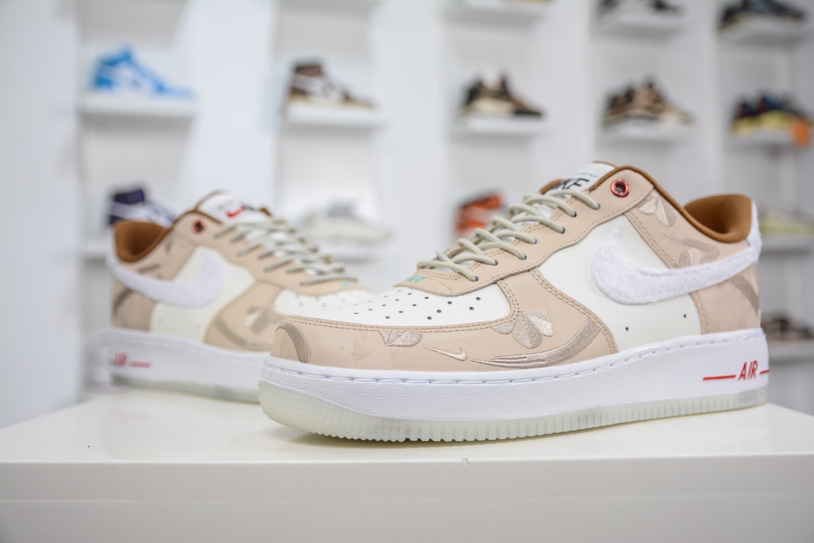 220 2023 CNY 中国兔年限定配色 Nike Air Force 1 Low CNY AF1兔年白棕空军一号板鞋