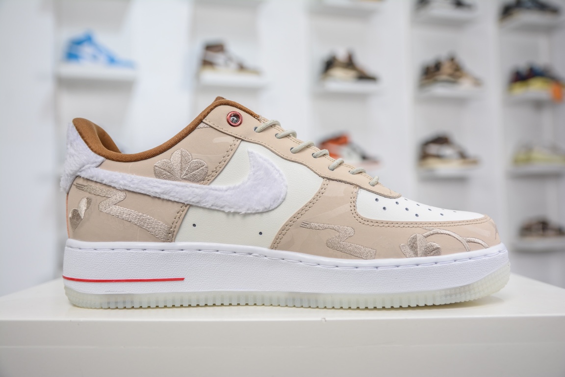 220 2023 CNY 中国兔年限定配色 Nike Air Force 1 Low CNY AF1兔年白棕空军一号板鞋