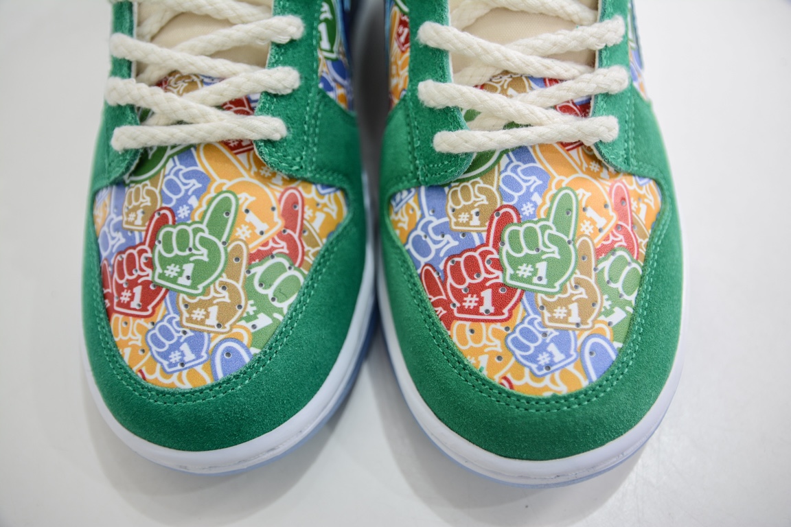280 外贸特供版 Nike Dunk Low ”Foam Finger” 绿 DZ5184-300