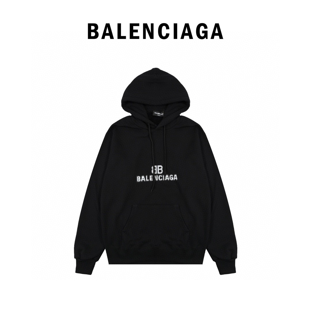 280 Balenciaga/巴黎世家 22Fw 马赛克印花连帽卫衣