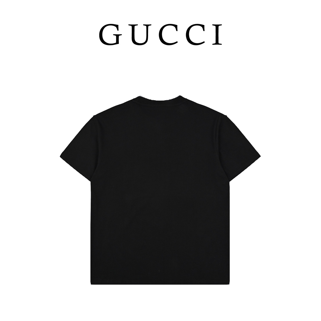 Gucci 古驰字母logo金标刺绣 短袖T恤-Chinese UA Cheap High Quatity Brand Clothes Bags handbags Sneakers wholesale wholesaler seller from China Factory suppliers Fashion Clothing Shoes best Quality Beautiful Price Gucci 古驰字母logo金标刺绣 短袖T恤