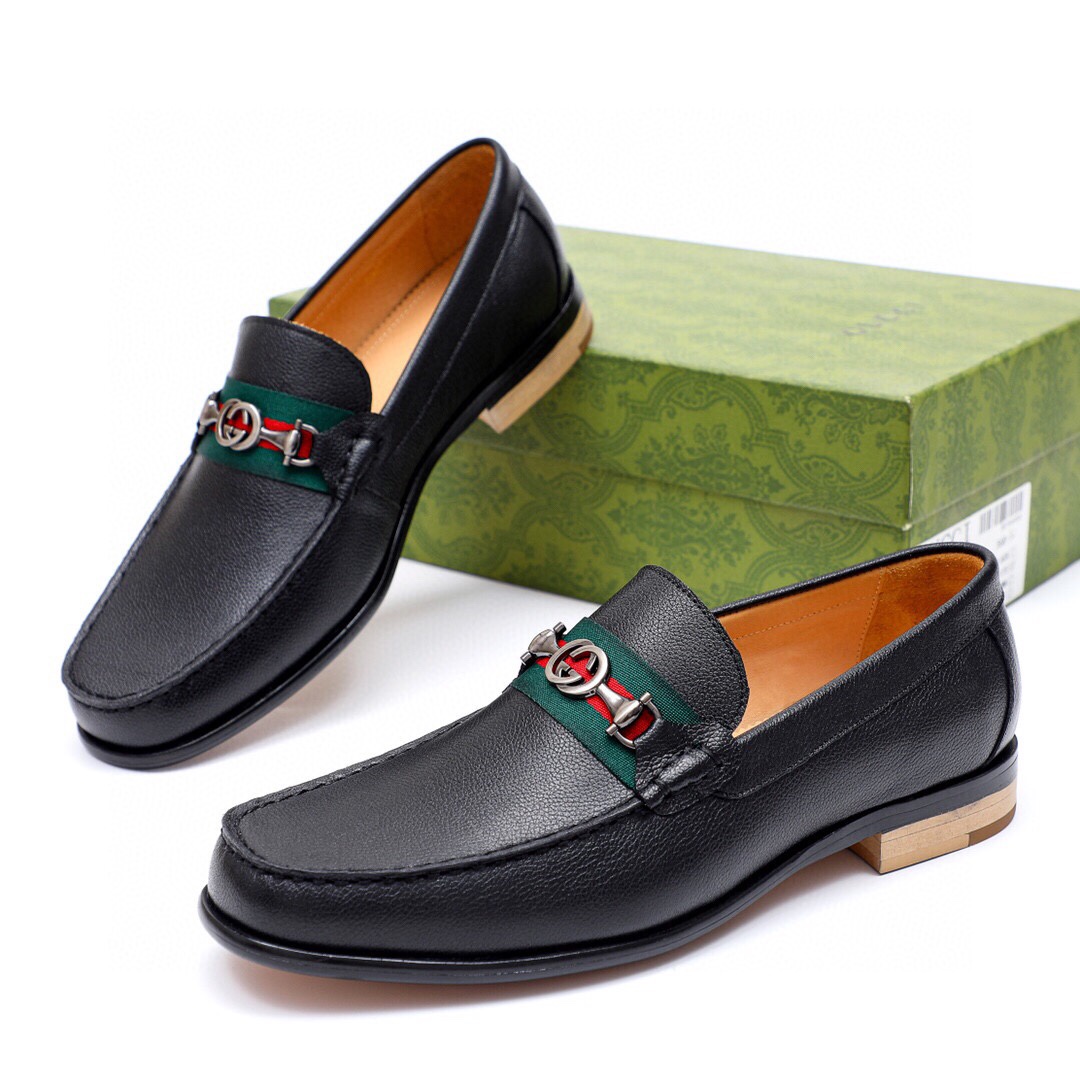 Gucci Gucci official website men's business formal leather shoes are updated and the Hong Kong count