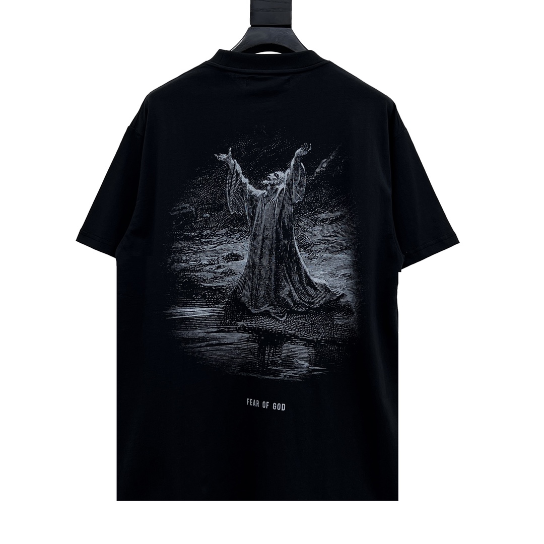 170 Fear Of God x Union 耶稣字母短袖T恤 面料定织定染16支230克全棉