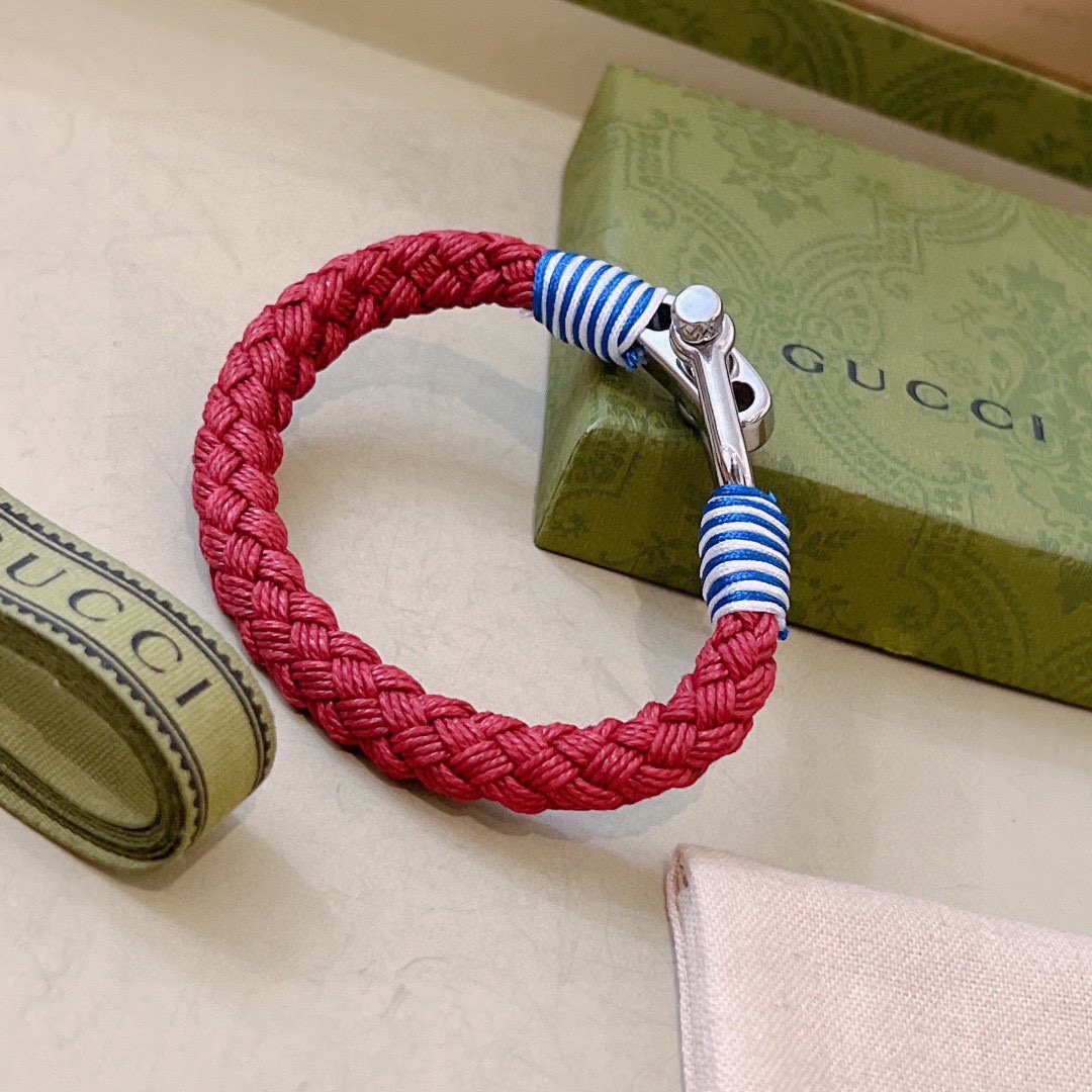 Gucci Jewelry Bracelet Weave Unisex Vintage