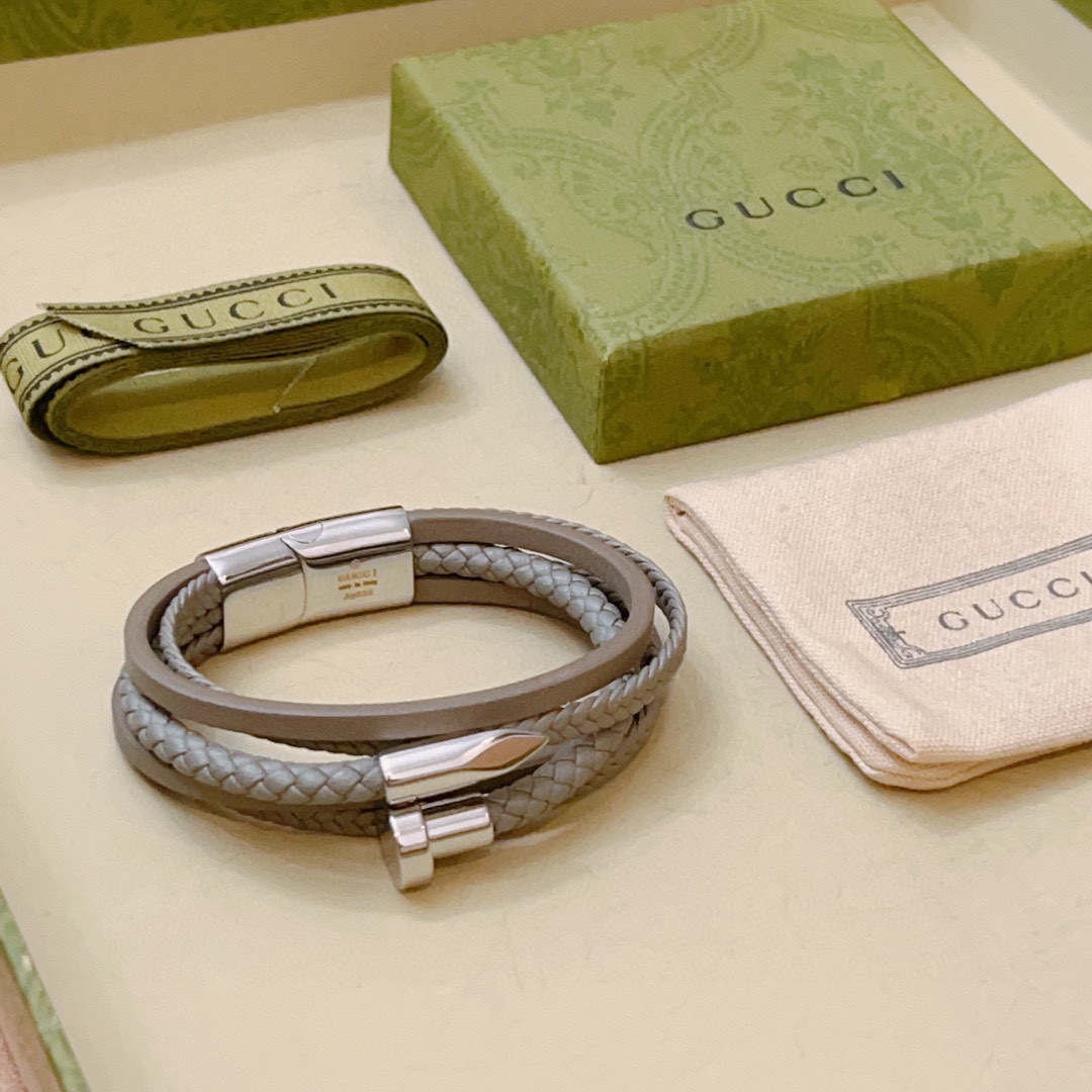 Gucci Jewelry Bracelet Cowhide Vintage
