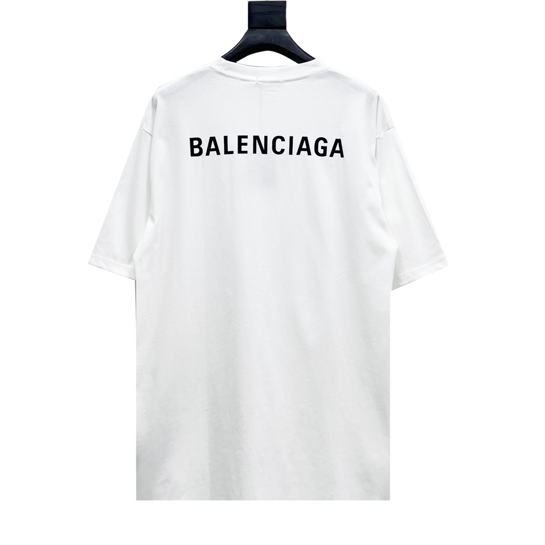 160 Balenciaga/巴黎世家 前后字母Logo印花圆领短袖