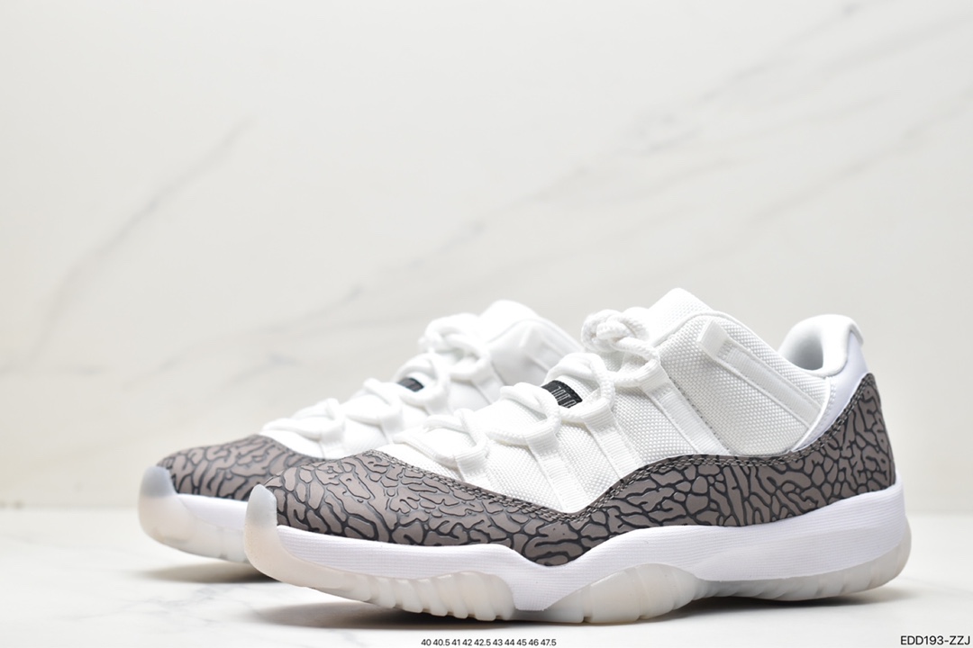 350 Air Jordan 11 Low ”Elephant” AJ11 复刻爆裂纹大象AV2187-140