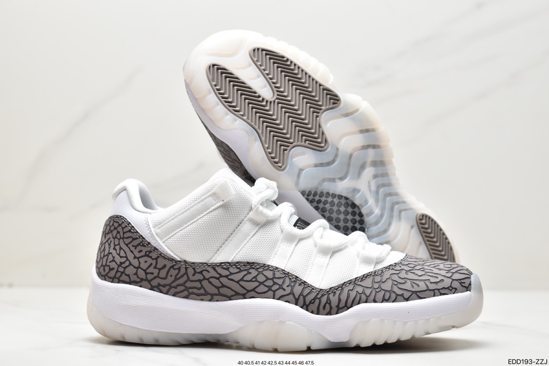 350 Air Jordan 11 Low ”Elephant” AJ11 复刻爆裂纹大象AV2187-140