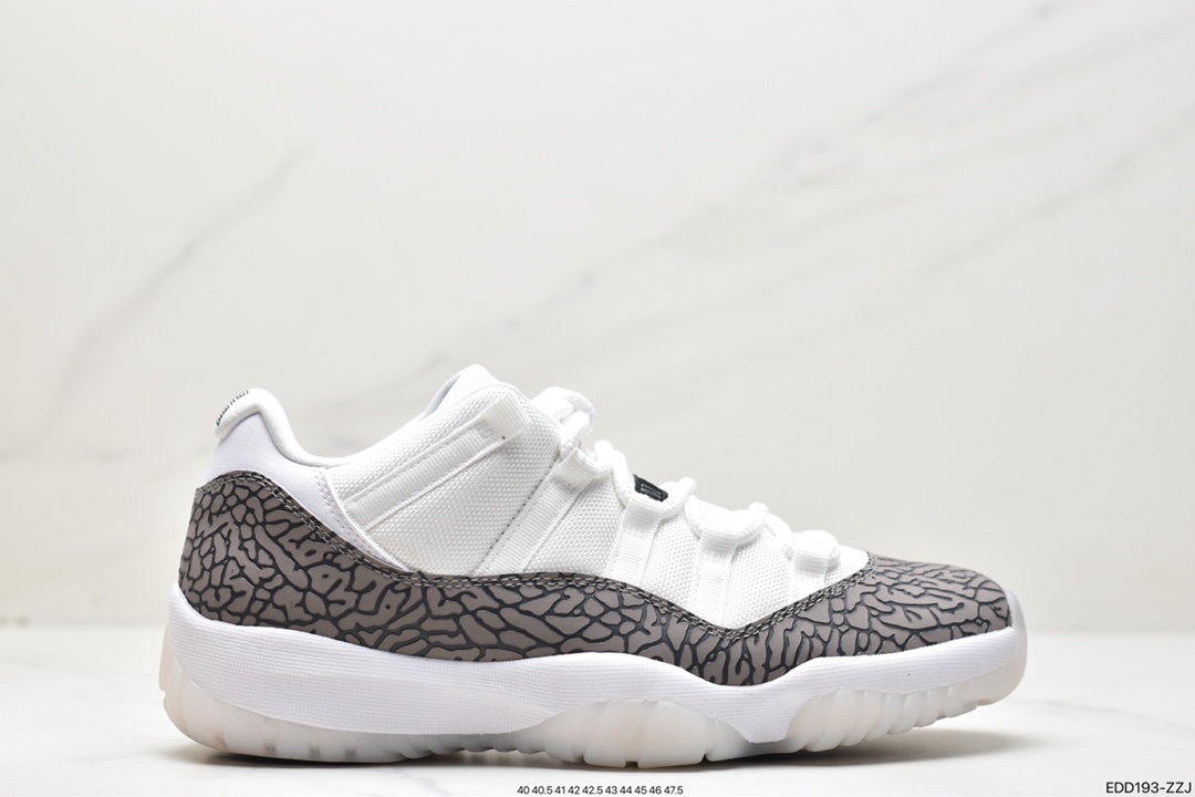 350 Air Jordan 11 Low ”Elephant” AJ11 复刻爆裂纹大象AV2187-140