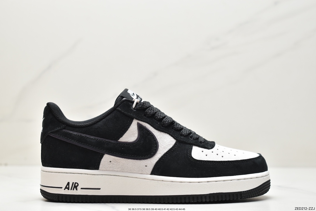 260 Nike Air Force 1 Low 07 麂皮黑白熊猫 MX0820-502