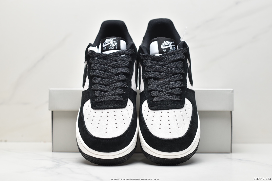 260 Nike Air Force 1 Low 07 麂皮黑白熊猫 MX0820-502