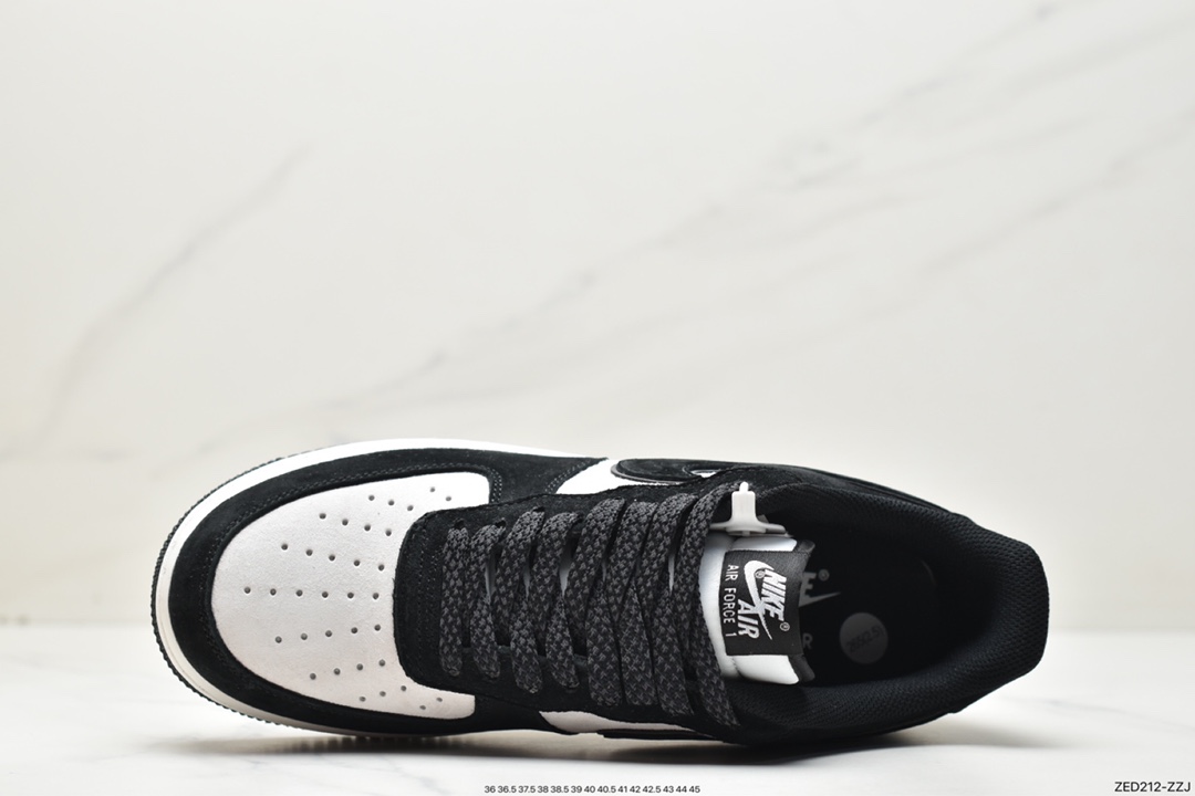 260 Nike Air Force 1 Low 07 麂皮黑白熊猫 MX0820-502