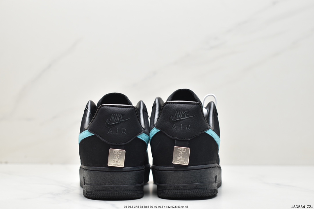 200 Tiffany & Co. x Nike Air Force 1 Low SP”1837”空军一号板鞋“联名黑蒂芙尼蓝”DZ1382-001