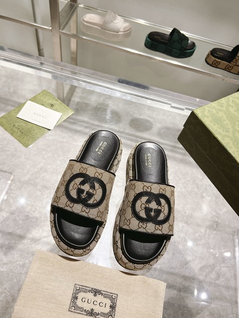 Gucci Shoes Slippers Sheepskin