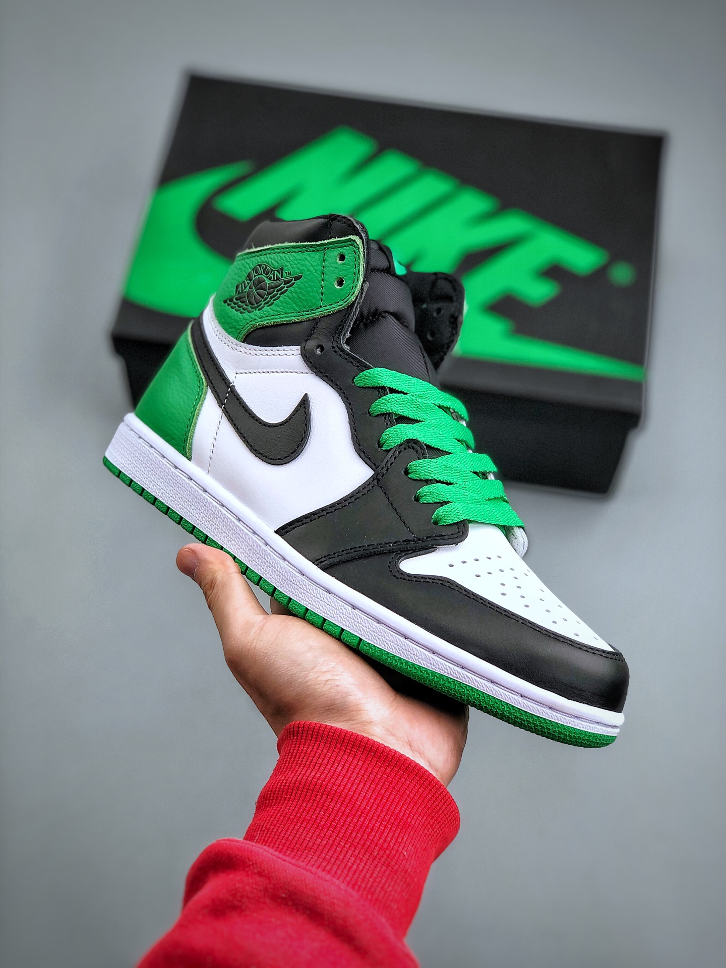 Air Jordan 1 High OG “Lucky Green” AJ1高帮 货号：DZ5485-031 乔1高帮黑绿脚趾 码数：36 36.5 37.5 38 38.5 39 40 40.5 41 42 42.5 43 44 45 …