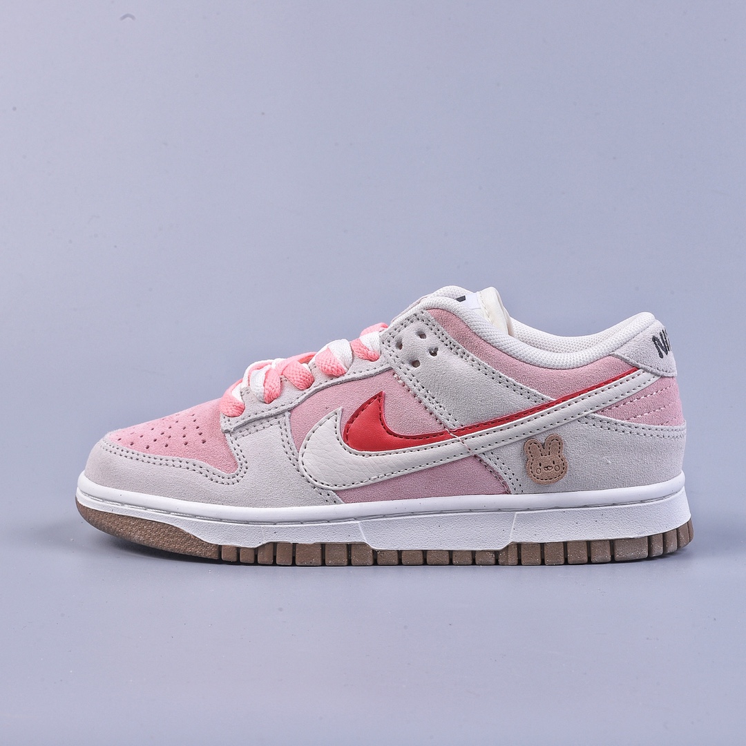 200 Nike Dunk Low SE 85 双钩复古休闲板鞋 白粉兔年限定 DO9457-100
