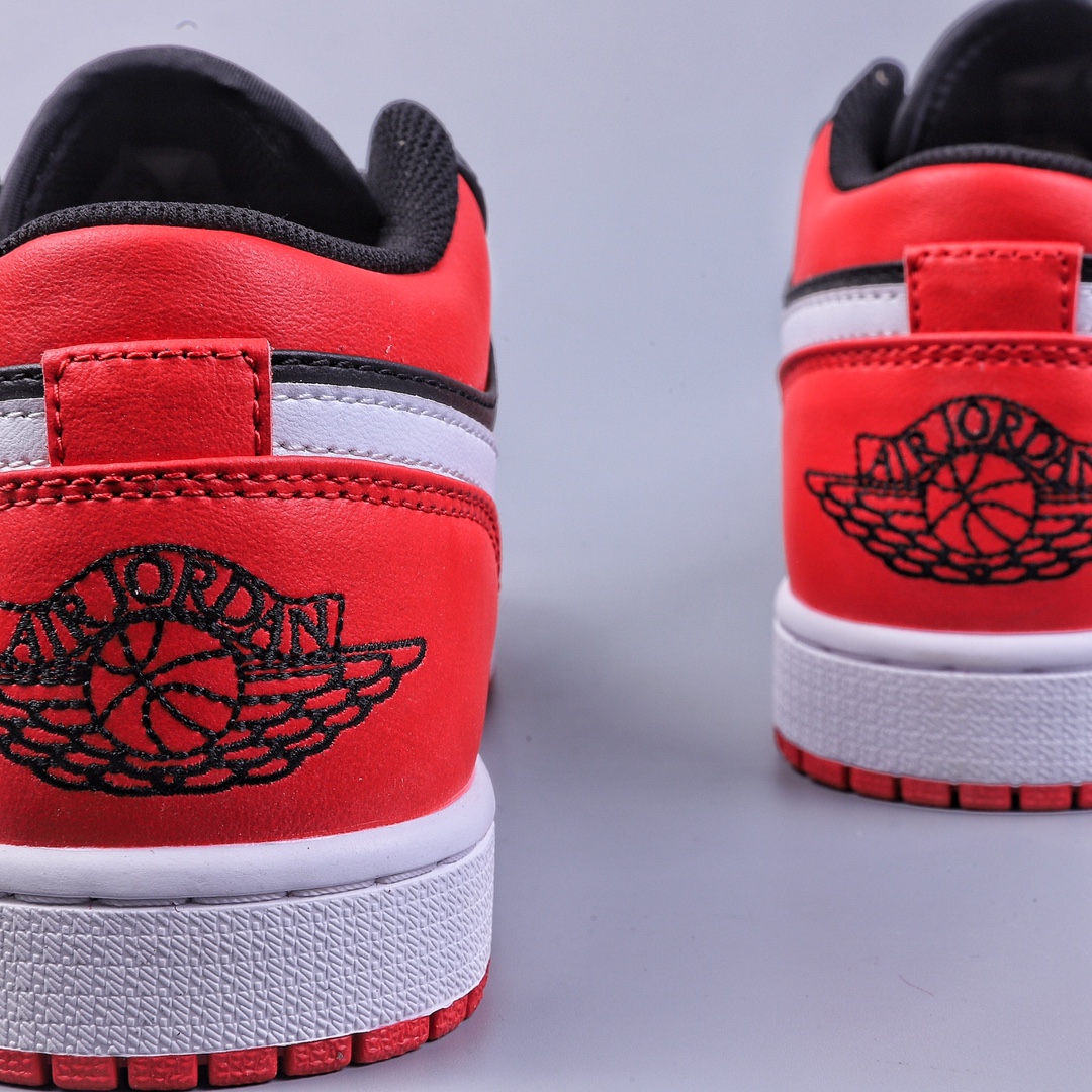 200 Air Jordan 1 Low 黑白红 官方同步新色 553558-066