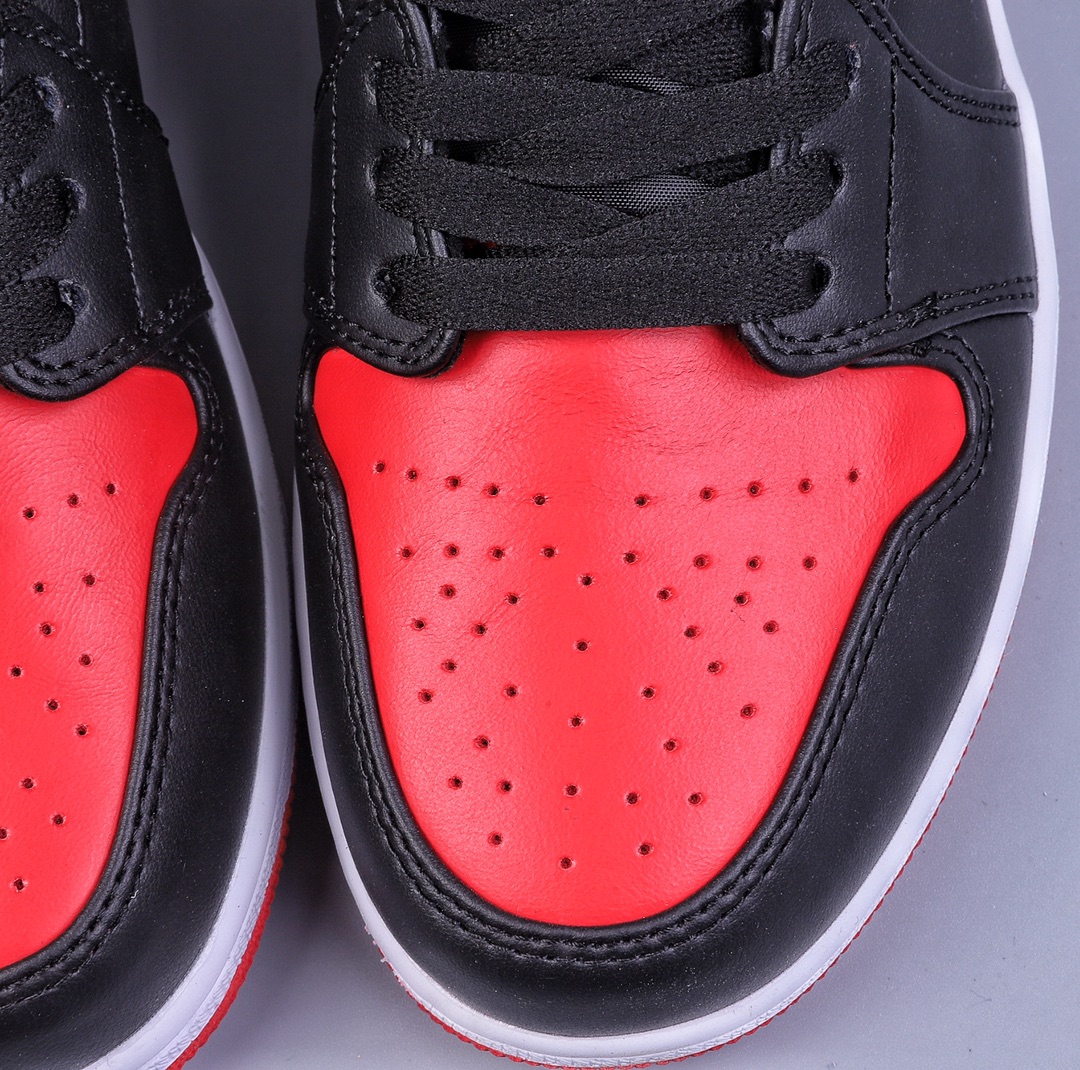 200 Air Jordan 1 Low 黑白红 官方同步新色 553558-066