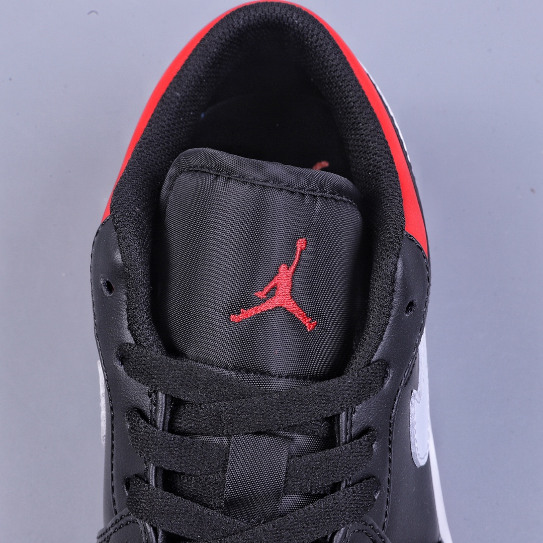 200 Air Jordan 1 Low 黑白红 官方同步新色 553558-066