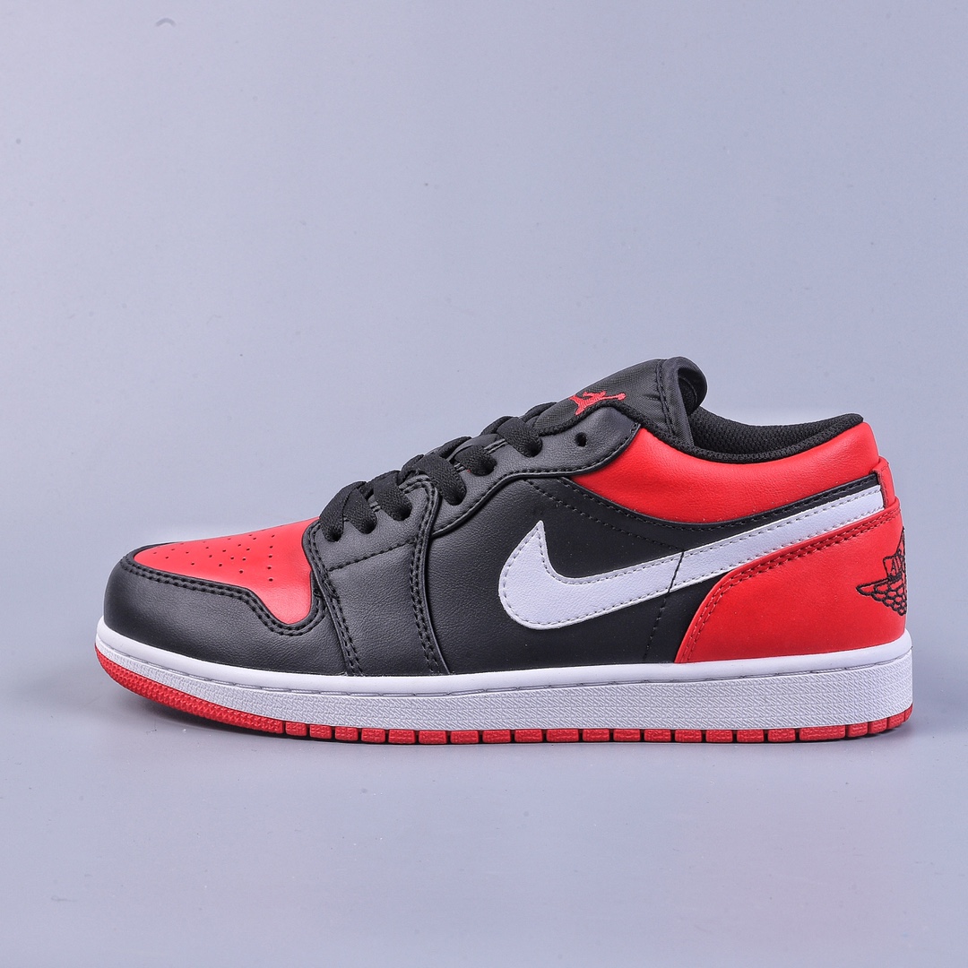 200 Air Jordan 1 Low 黑白红 官方同步新色 553558-066