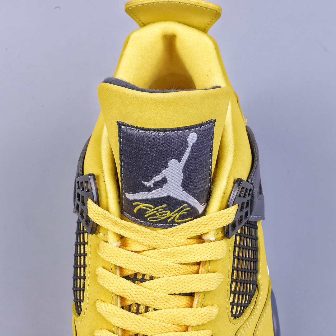 H version Air Jordan AJ4 Retro black and yellow electric mother CT8527-700