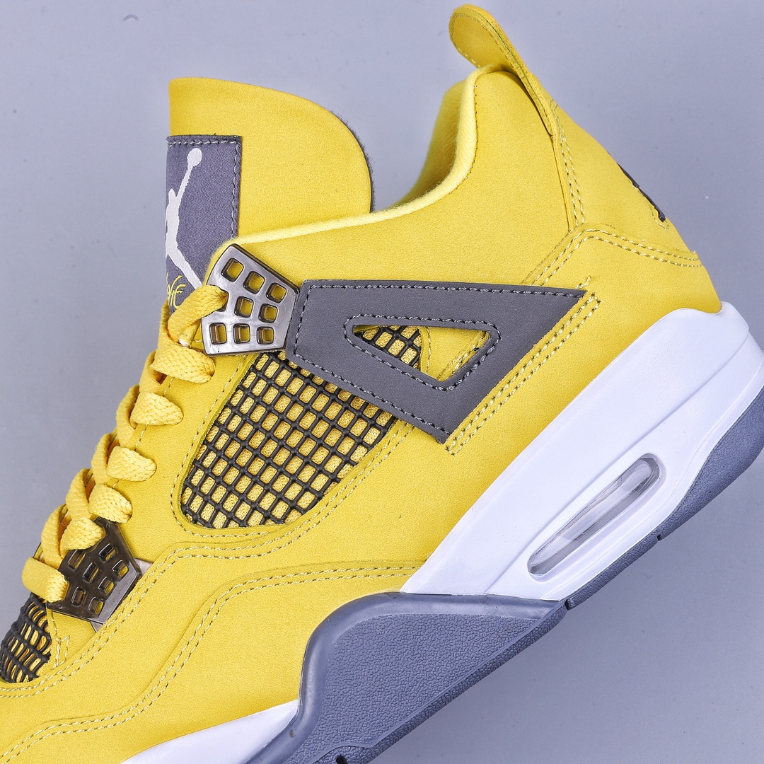 H version Air Jordan AJ4 Retro black and yellow electric mother CT8527-700