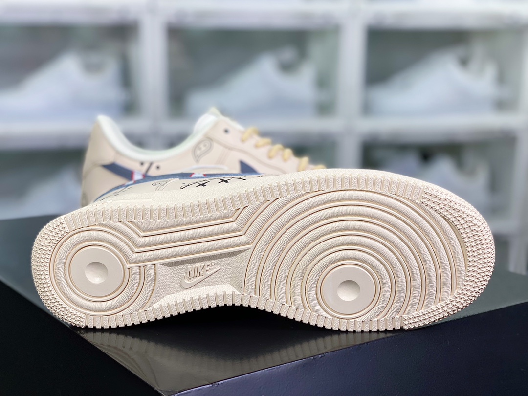 260 Air Force 1 07 LV8 Low”Beige/Black Paisley”空军一号板鞋“米白黑腰果花涂鸦”CW2288-316