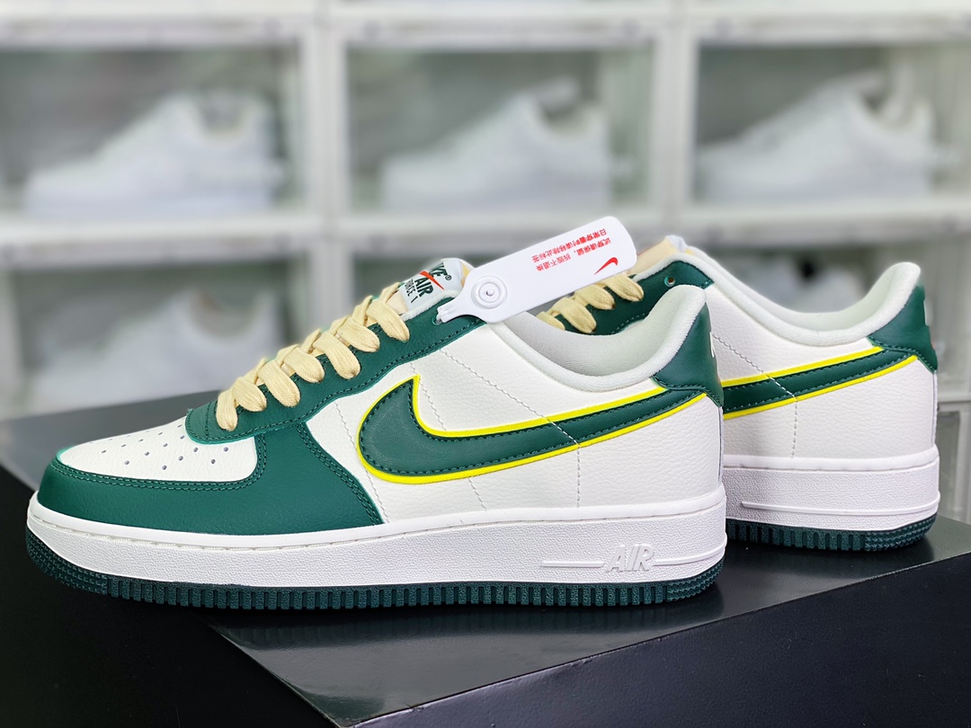 200 Air Force 1'07 LV8 Low”Noble Green”空军一号系列低帮百板鞋“皮革贵族绿白亮绿”FD0341-133