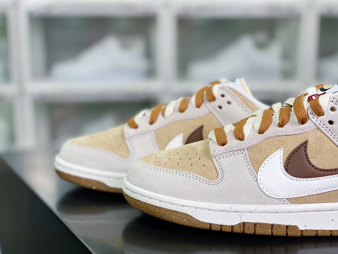 SB Dunk Low SE ”85 Double Swoosh/Grey/Brown Bear” rebound shoes ”suede light brown double swoosh bear” DO9457-113