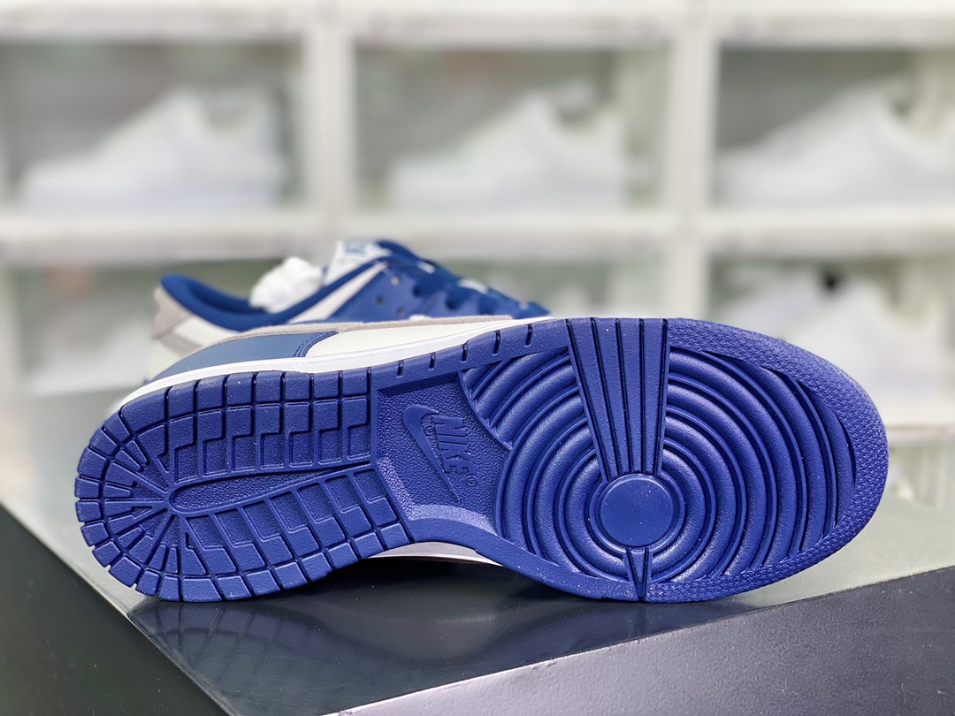 220 SB Dunk Low”Ironstone”扣篮系列低帮板鞋“蓝白灰勾”FD9746-400