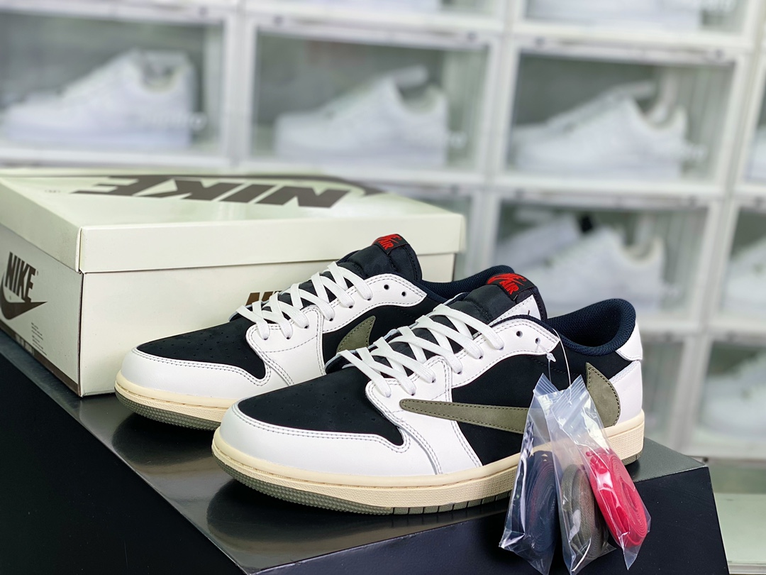 400 Travis Scott x 【Nike】 Wmns Air Jordan 1 Low OG”Olive”AJ1乔丹一代 DZ4137-106