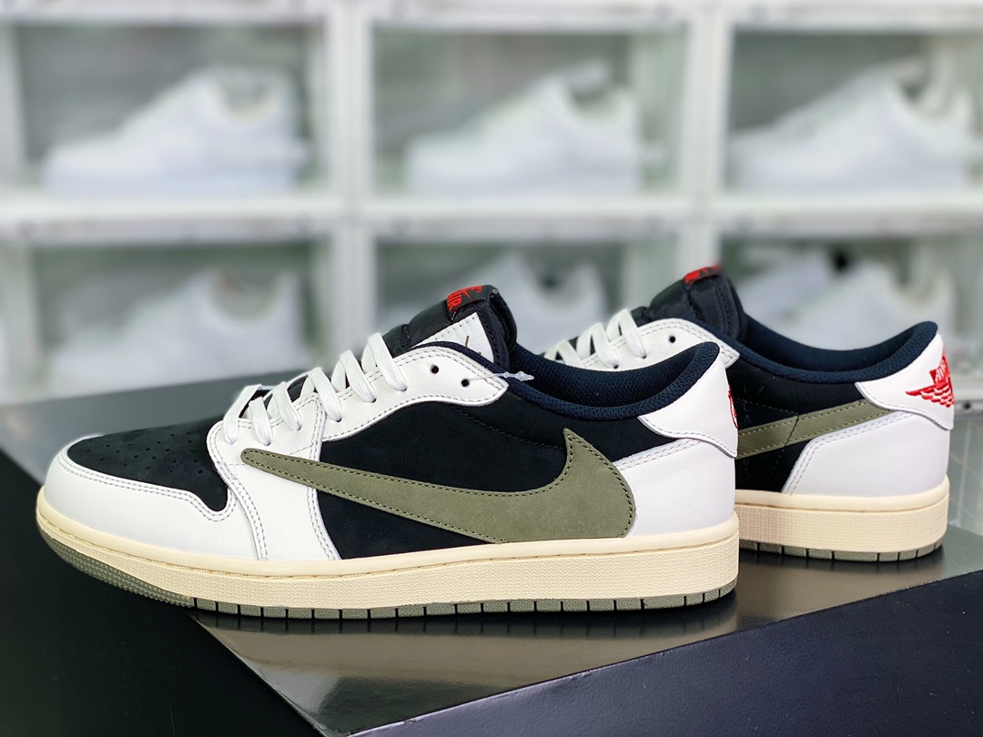 400 Travis Scott x 【Nike】 Wmns Air Jordan 1 Low OG”Olive”AJ1乔丹一代 DZ4137-106